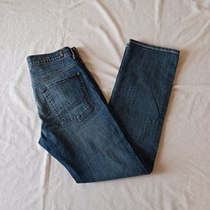 7 For All Mankind Austyn Mens 32x33 Medium Wash Straight Relaxed Leg Denim Jeans